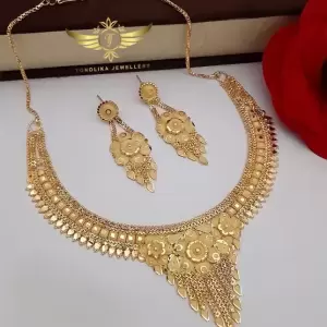 Brass, Alloy Gold-plated, Brass Gold Jewel Set  (Pack of 1)